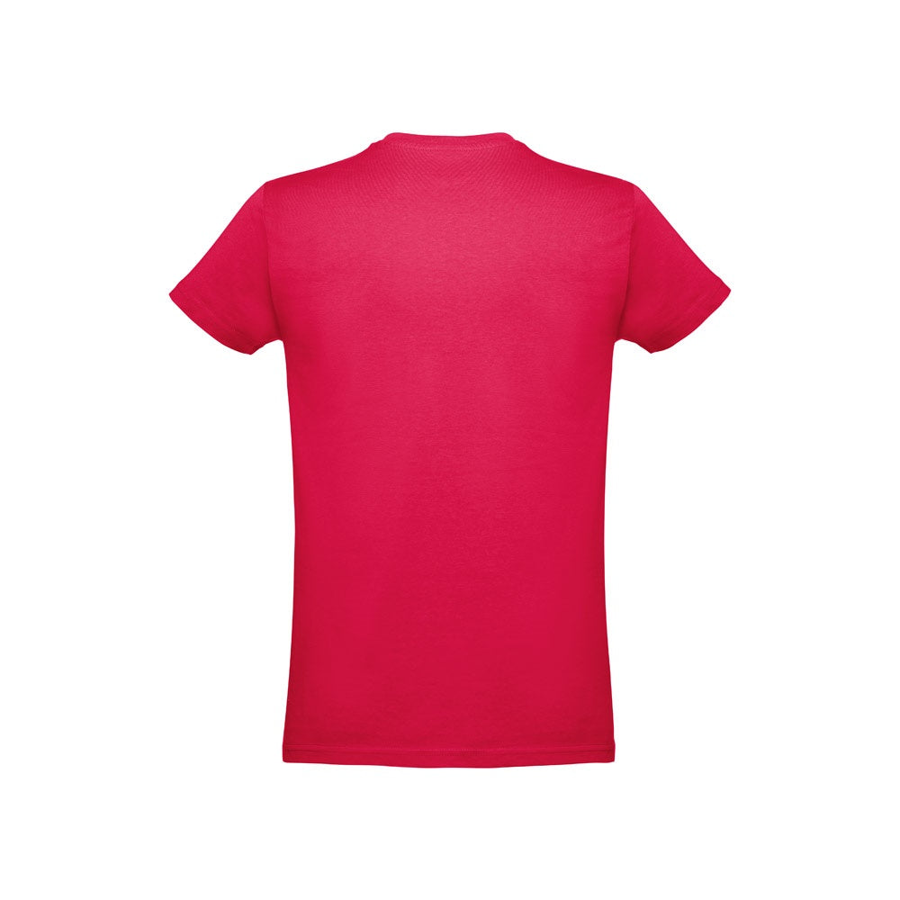 THC ANKARA KIDS promotional kids' garment in red (detail view) with custom logo branding