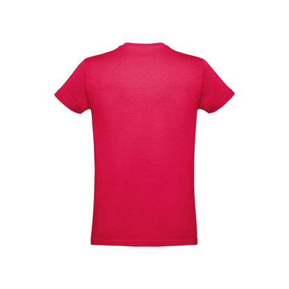 THC ANKARA KIDS promotional kids' garment in red (detail view) with custom logo branding