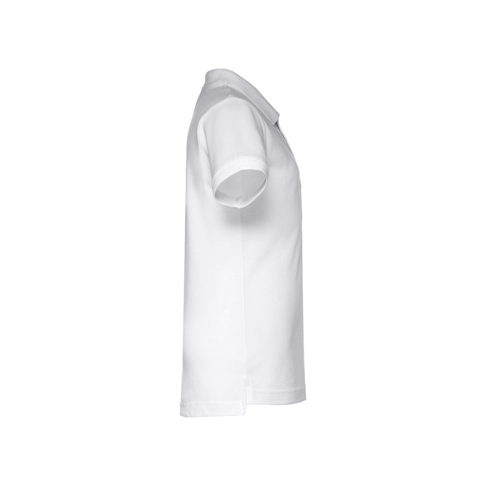 THC ADAM KIDS WH promotional kids' garment in white (detail view) with custom logo branding