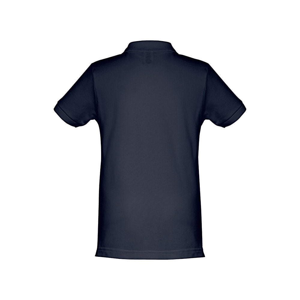 THC ADAM KIDS promotional kids' garment in blue (detail view) with custom logo branding