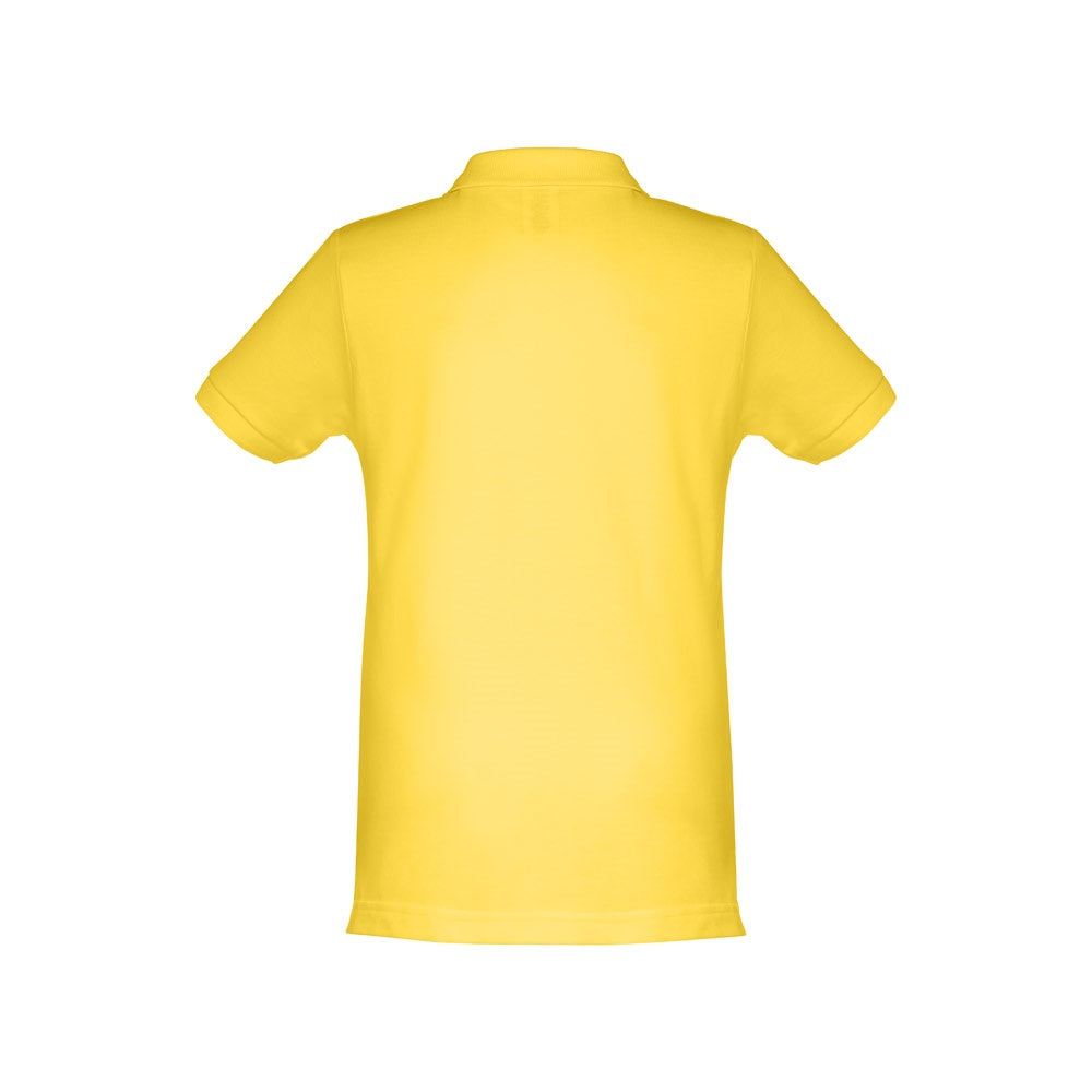 THC ADAM KIDS promotional kids' garment in yellow (detail view) with custom logo branding