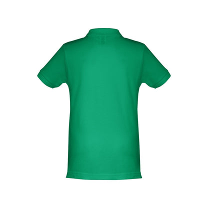 THC ADAM KIDS promotional kids' garment in green (detail view) with custom logo branding