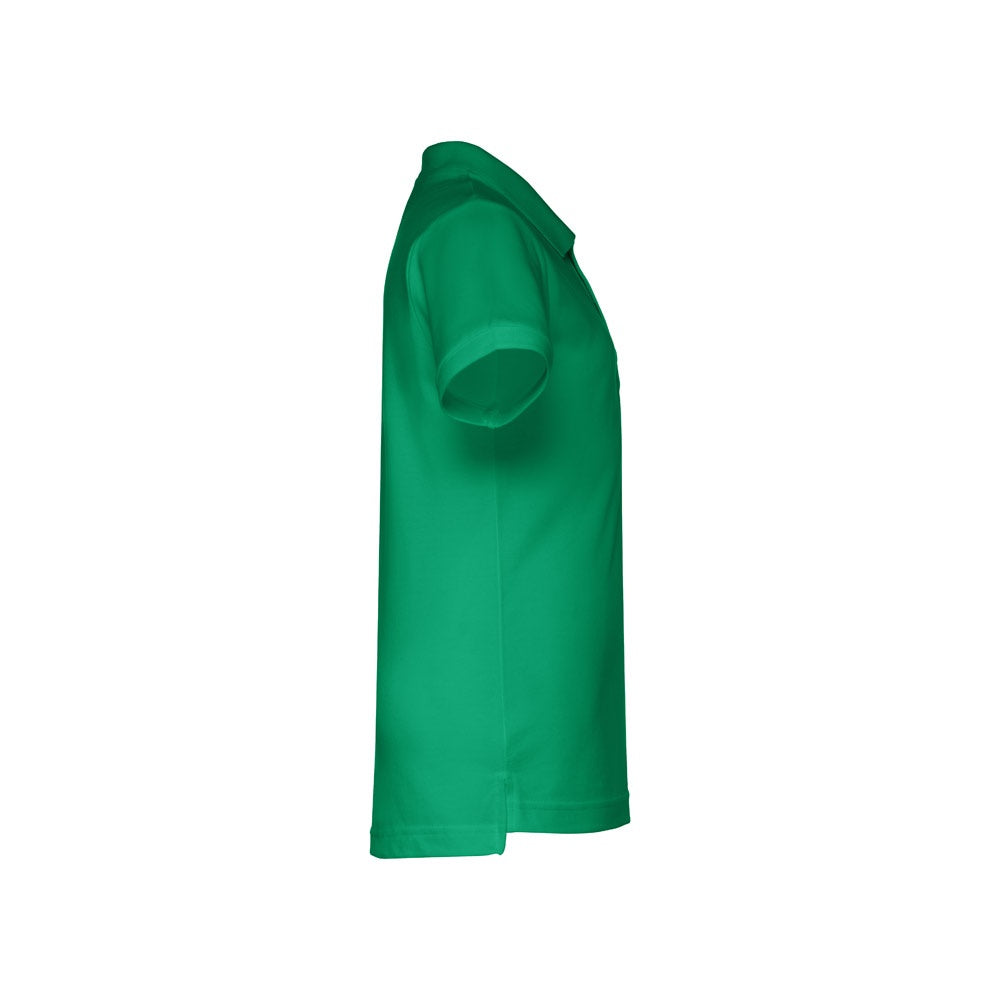 THC ADAM KIDS promotional kids' garment in green (detail view) with custom logo branding