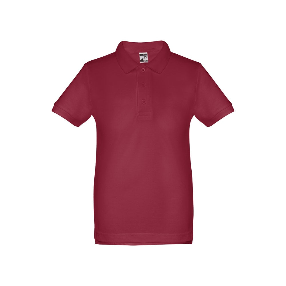 THC ADAM KIDS promotional kids' garment in burgundy with custom logo branding