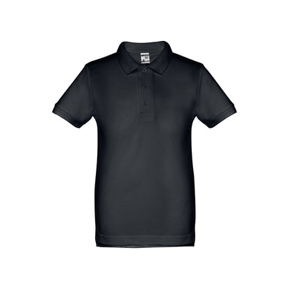 THC ADAM KIDS promotional kids' garment in eclipse blue (detail view) with custom logo branding