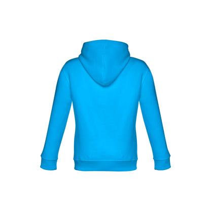 THC PHOENIX KIDS promotional kids' garment in acqua blue (detail view) with custom logo branding