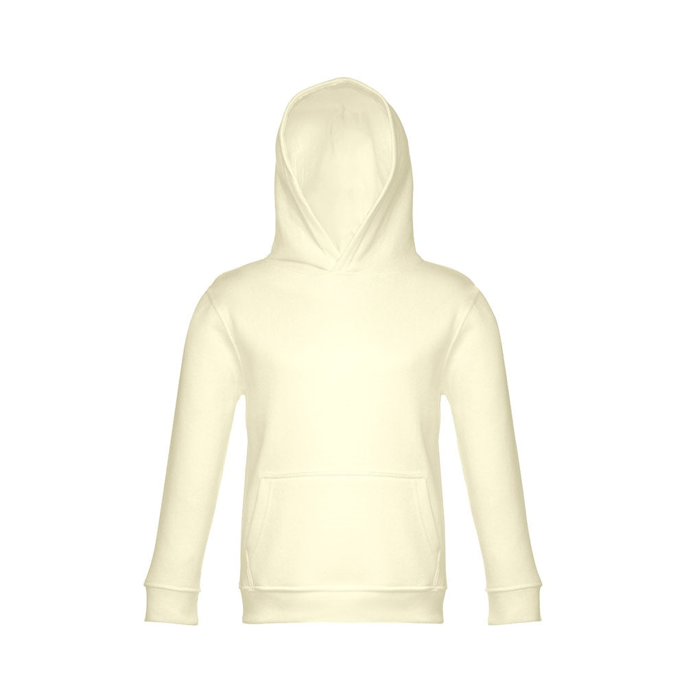 THC PHOENIX KIDS promotional kids' garment in pastel yellow (detail view) with custom logo branding