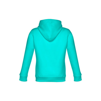 THC PHOENIX KIDS promotional kids' garment in turquoise green (detail view) with custom logo branding
