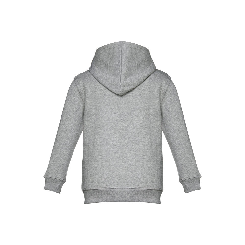THC PHOENIX KIDS promotional kids' garment in heather light grey (detail view) with custom logo branding