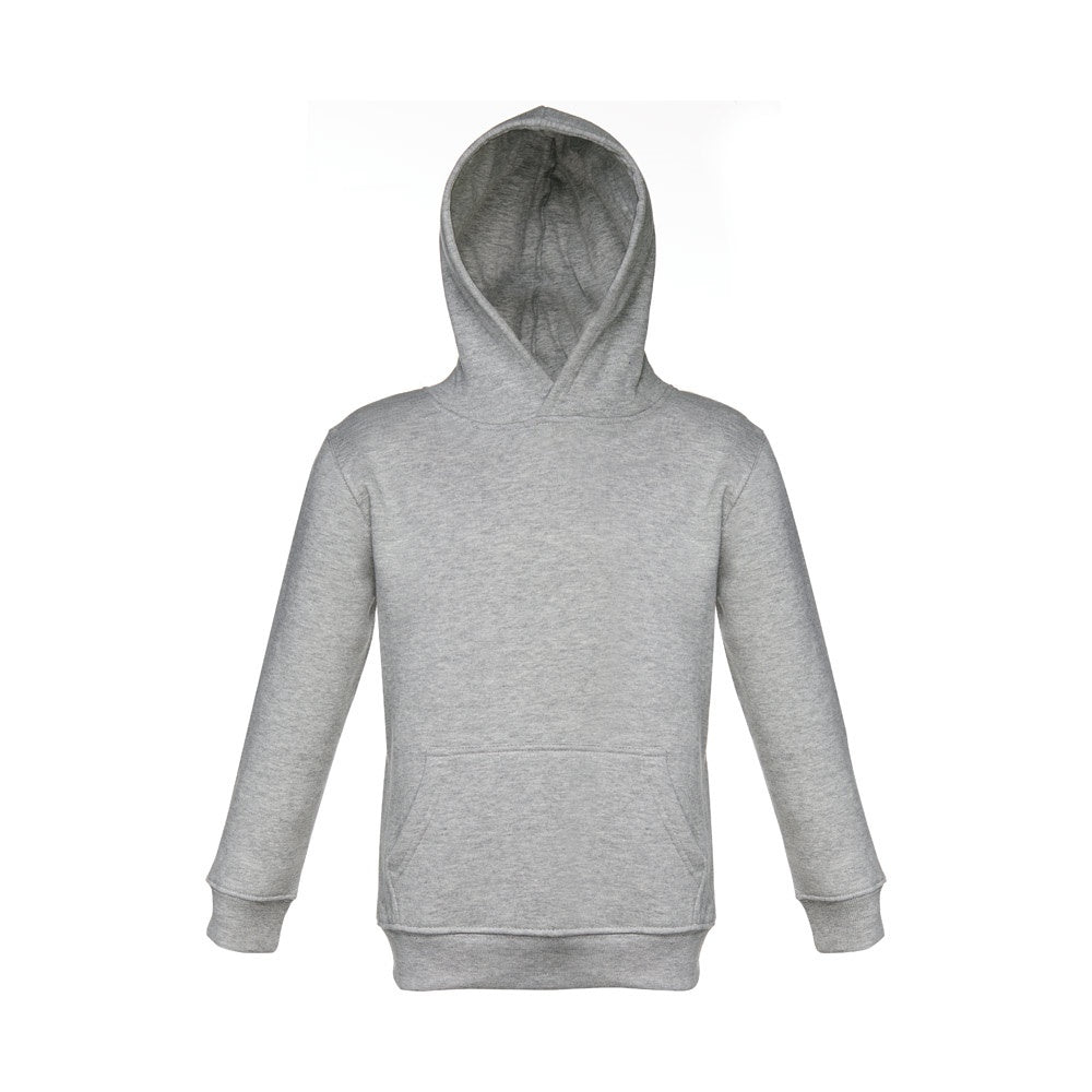 THC PHOENIX KIDS promotional kids' garment in heather light grey (detail view) with custom logo branding