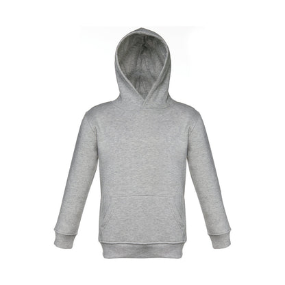 THC PHOENIX KIDS promotional kids' garment in heather light grey (detail view) with custom logo branding
