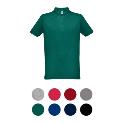 THC BERLIN promotional polo shirt with custom logo branding