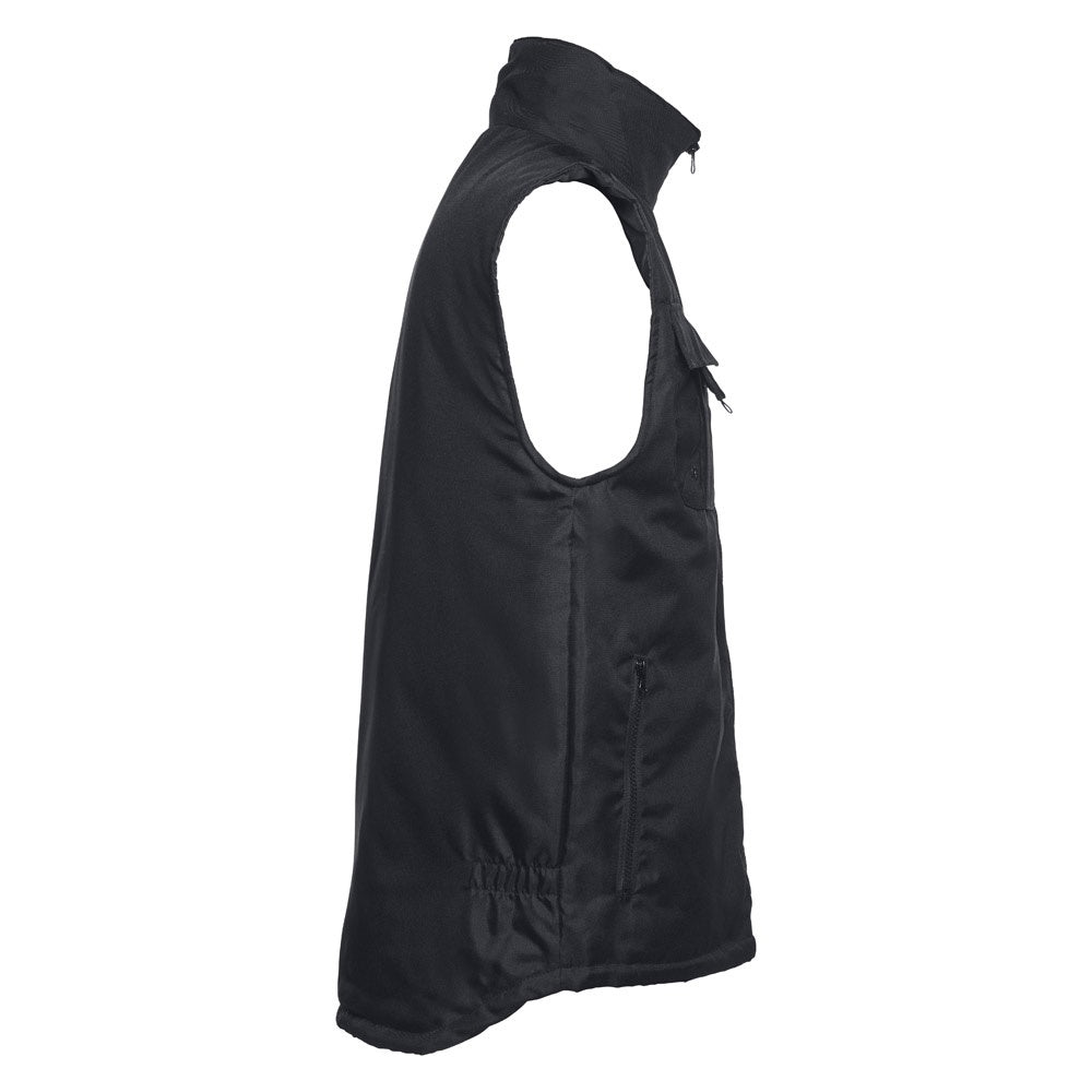 THC STOCKHOLM promotional jacket in black (detail view) with custom logo branding