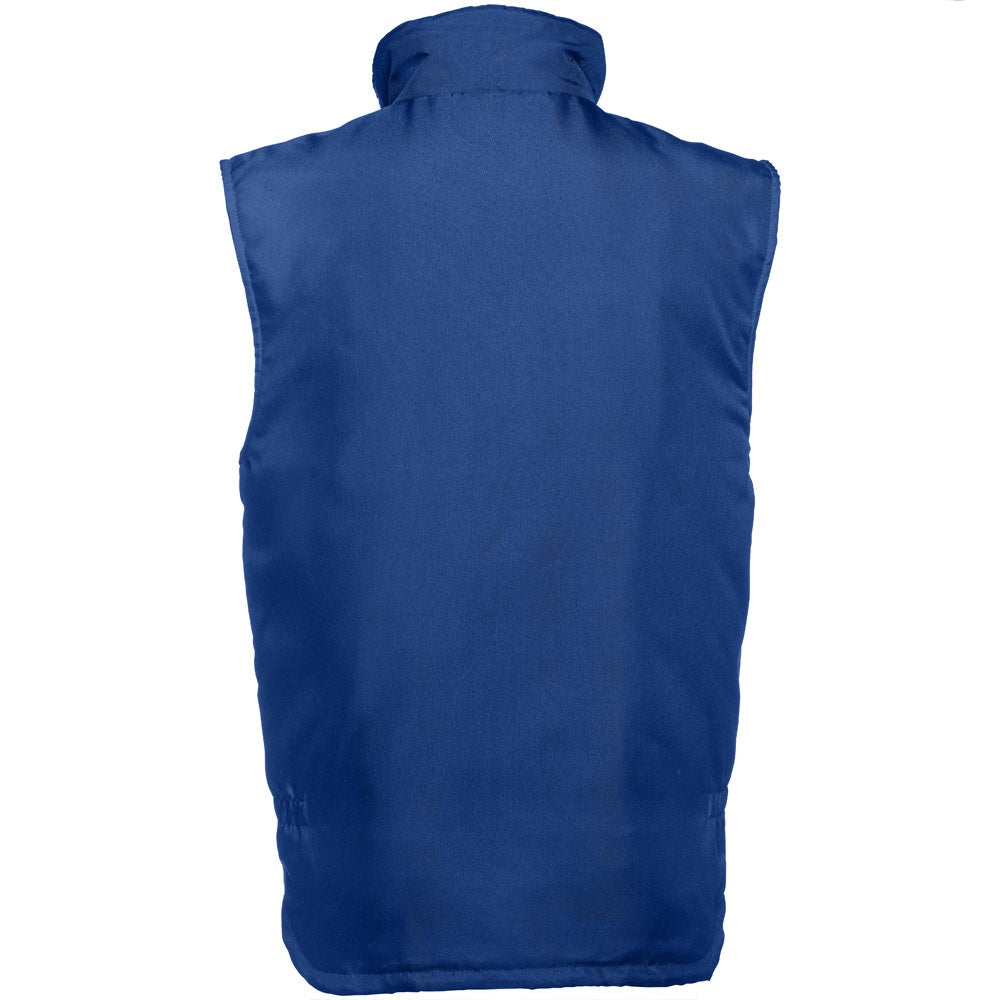 THC STOCKHOLM promotional jacket in royal blue (detail view) with custom logo branding