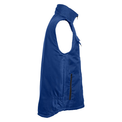 THC STOCKHOLM promotional jacket in royal blue (detail view) with custom logo branding