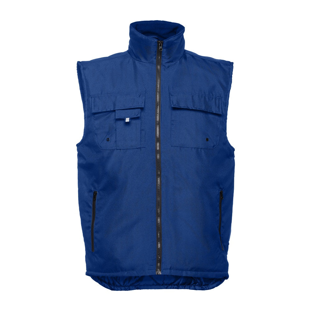 THC STOCKHOLM promotional jacket in royal blue with custom logo branding