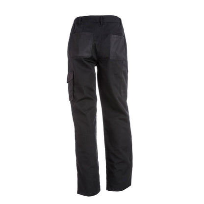THC WARSAW promotional workwear garment in black (detail view) with custom logo branding