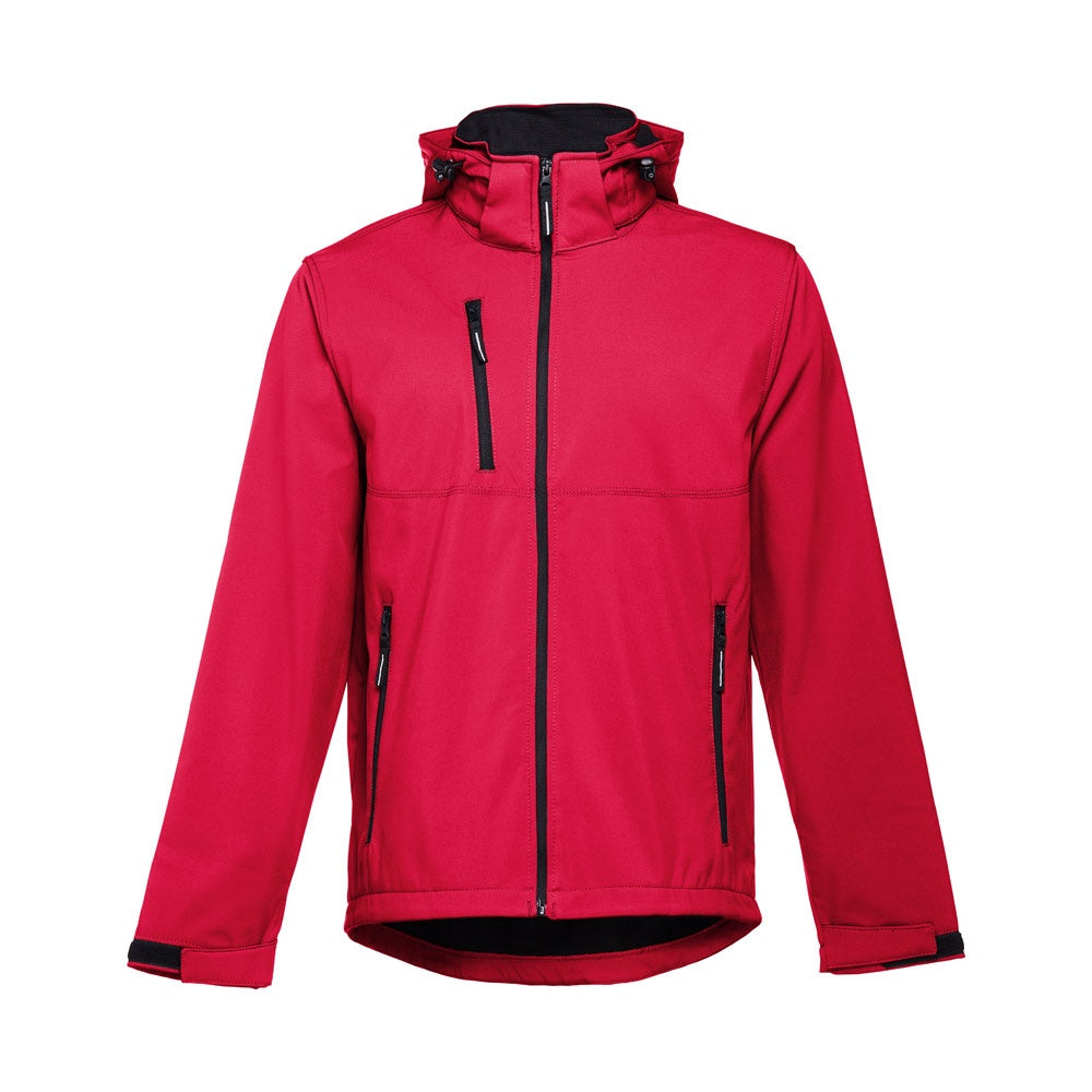 THC ZAGREB promotional jacket in red with custom logo branding