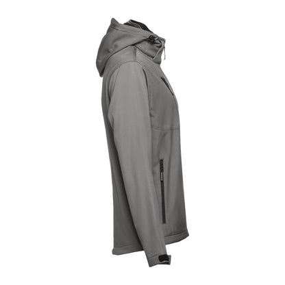 THC ZAGREB promotional jacket in grey (detail view) with custom logo branding