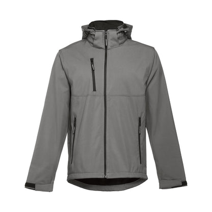 THC ZAGREB promotional jacket in grey with custom logo branding
