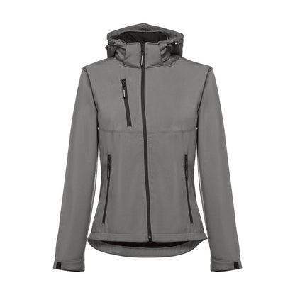 THC ZAGREB WOMEN promotional jacket in grey with custom logo branding