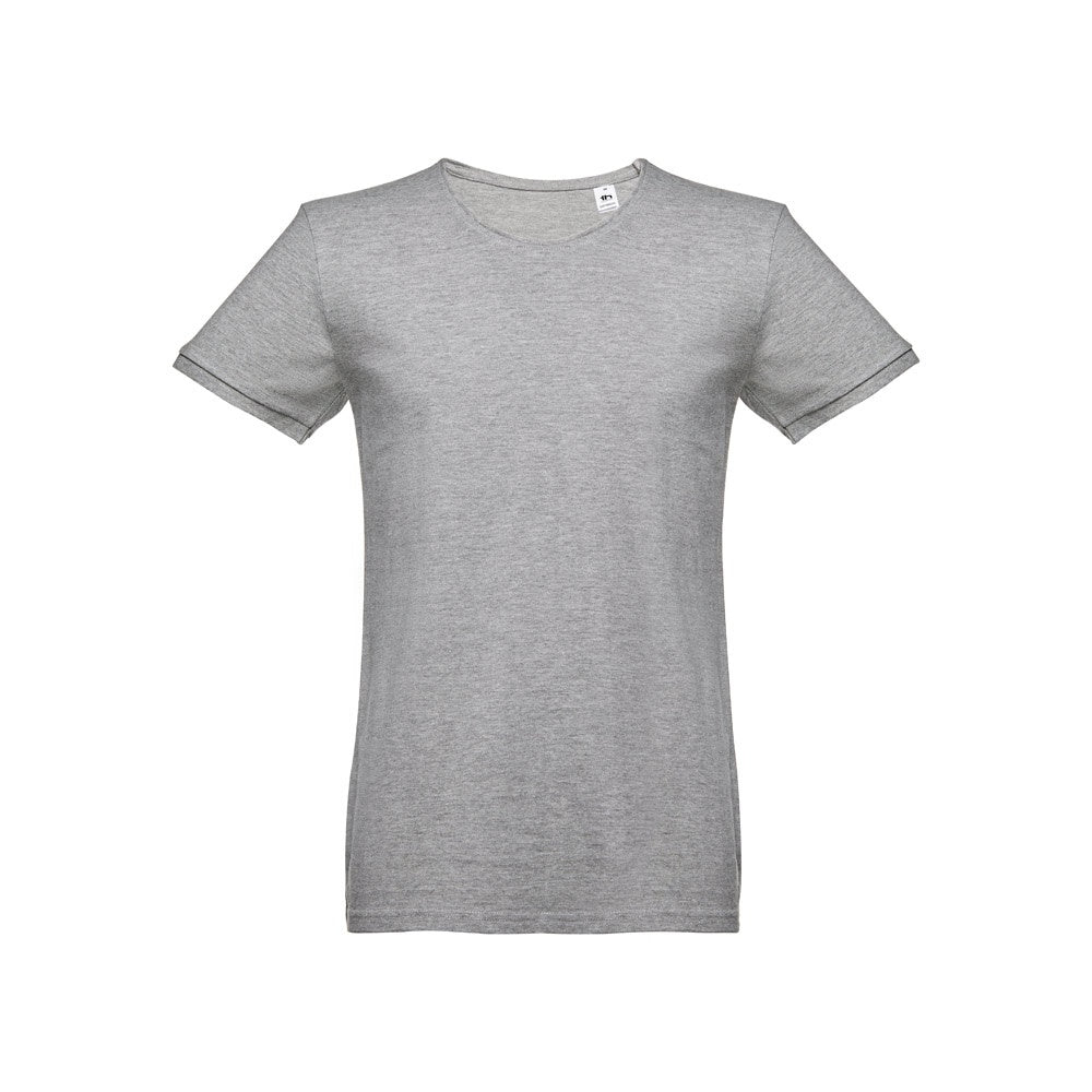 THC SAN MARINO promotional t-shirt in heather light grey with custom logo branding