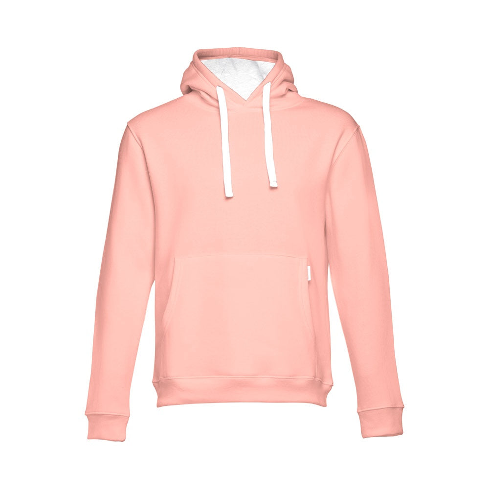 THC MOSCOW promotional sweatshirt in salmon with custom logo branding