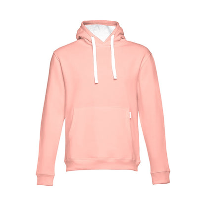 THC MOSCOW promotional sweatshirt in salmon with custom logo branding