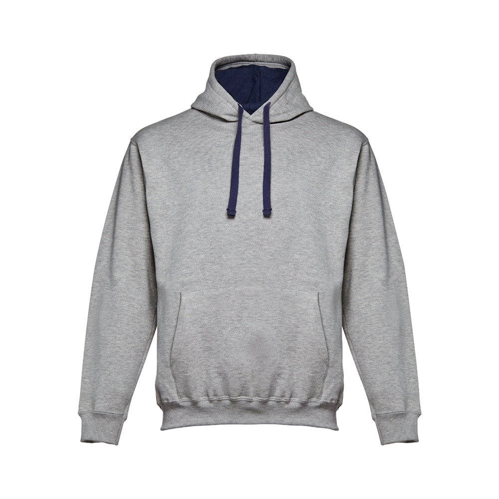 THC MOSCOW promotional sweatshirt in heather light grey with custom logo branding
