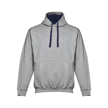 THC MOSCOW promotional sweatshirt in heather light grey with custom logo branding
