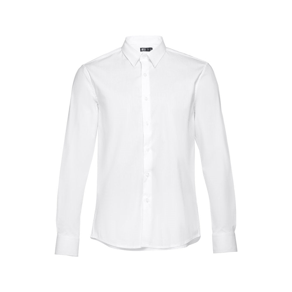 THC PARIS WH promotional corporate shirt in white with custom logo branding