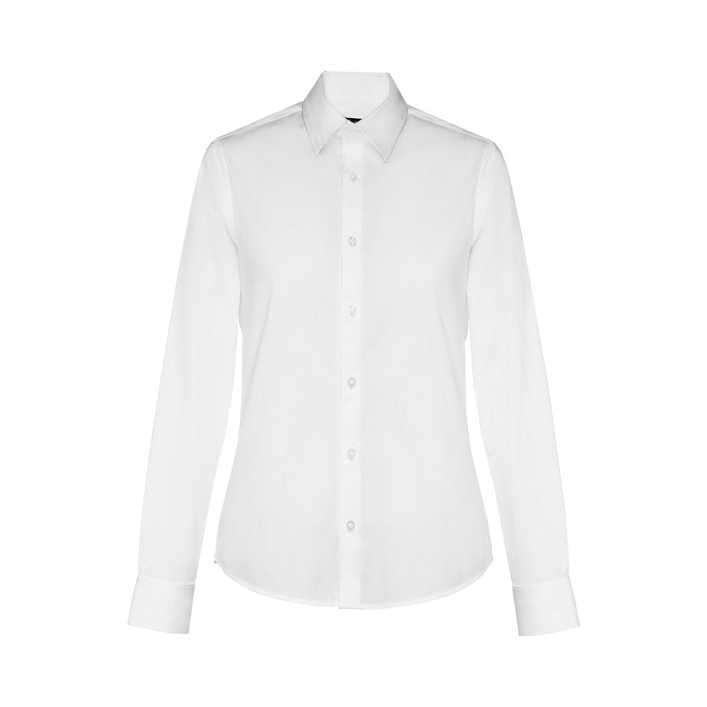 THC PARIS WOMEN WH promotional corporate shirt in white with custom logo branding