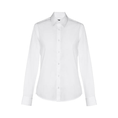 THC PARIS WOMEN WH promotional corporate shirt in white with custom logo branding