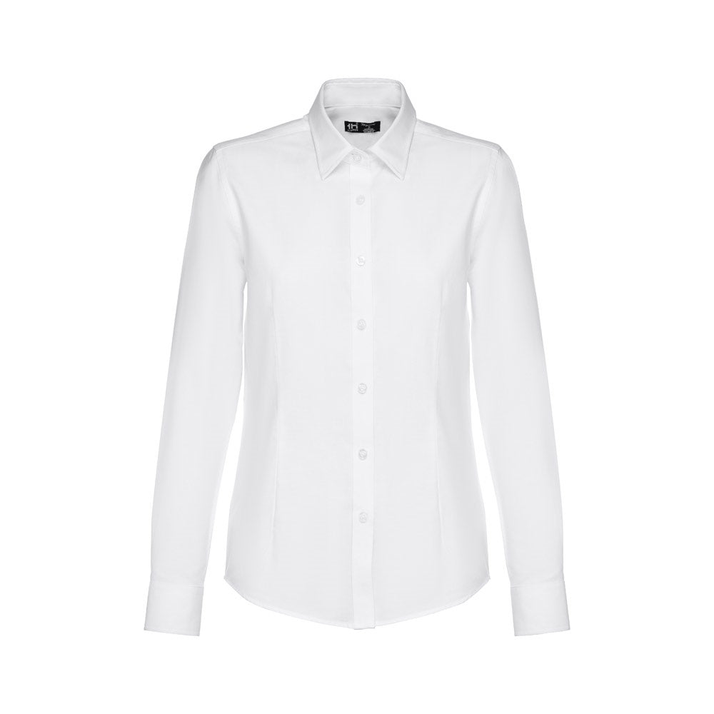 THC TOKYO WOMEN WH promotional corporate shirt in white with custom logo branding