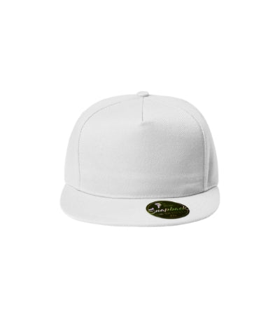 MALFINI RAP 5P Unisex cap in white - promotional clothing printed with your company logo