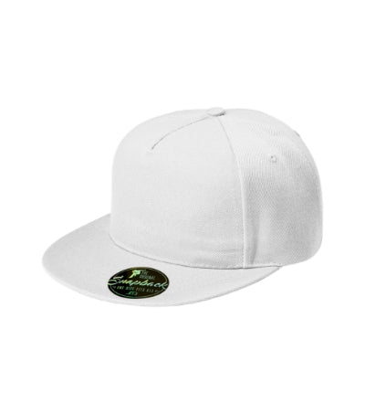 MALFINI RAP 5P Unisex cap in white - promotional clothing printed with your company logo