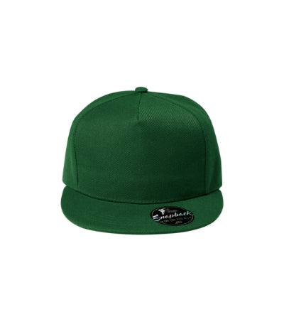 MALFINI RAP 5P Unisex cap in bottle green - promotional clothing printed with your company logo