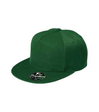 MALFINI RAP 5P Unisex cap in bottle green - promotional clothing printed with your company logo