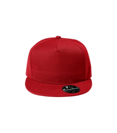MALFINI RAP 5P Unisex cap in red - promotional clothing printed with your company logo