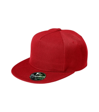 MALFINI RAP 5P Unisex cap in red - promotional clothing printed with your company logo