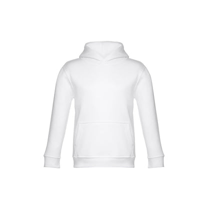 THC PHOENIX KIDS WH promotional kids' garment in white (detail view) with custom logo branding