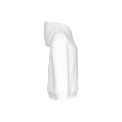 THC PHOENIX KIDS WH promotional kids' garment in white (detail view) with custom logo branding