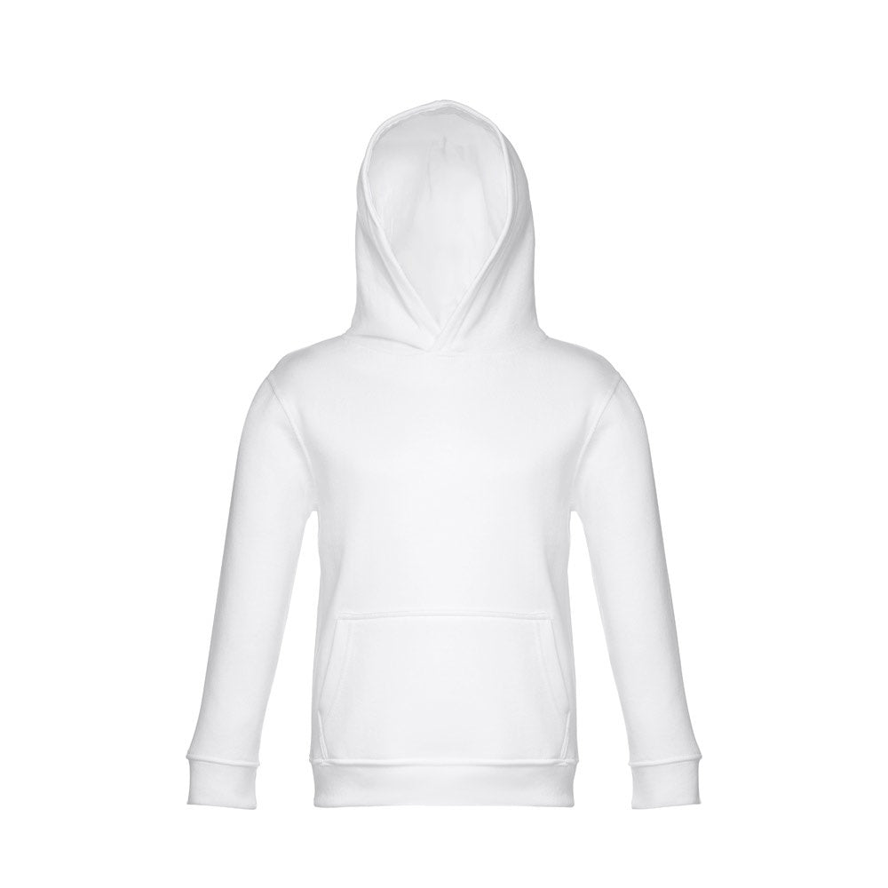 THC PHOENIX KIDS WH promotional kids' garment in white (detail view) with custom logo branding