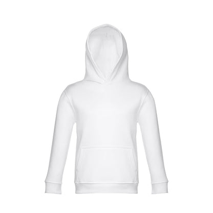 THC PHOENIX KIDS WH promotional kids' garment in white (detail view) with custom logo branding