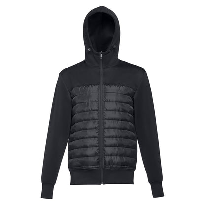 THC SKOPJE promotional jacket in black (detail view) with custom logo branding