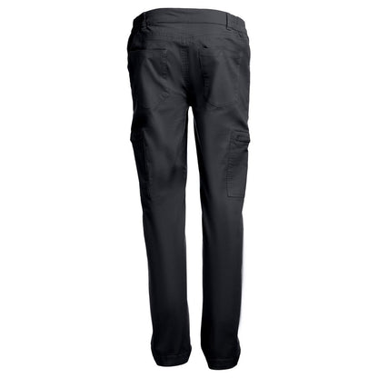 THC TALLINN promotional workwear garment in black (detail view) with custom logo branding