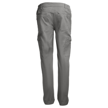THC TALLINN promotional workwear garment in grey (detail view) with custom logo branding
