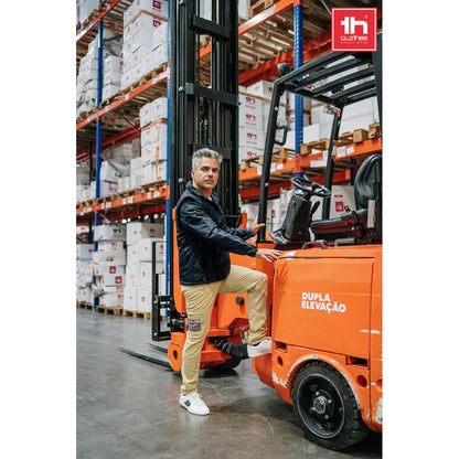 THC TALLINN promotional workwear garment (complete set view) with custom logo branding
