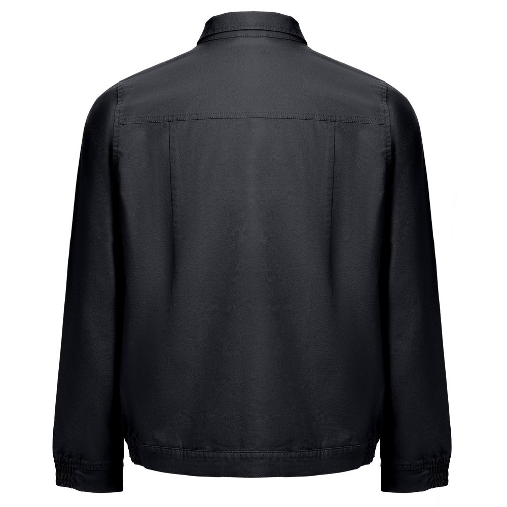 THC BRATISLAVA promotional jacket in black (detail view) with custom logo branding