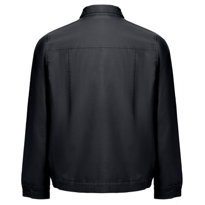 THC BRATISLAVA promotional jacket in black (detail view) with custom logo branding